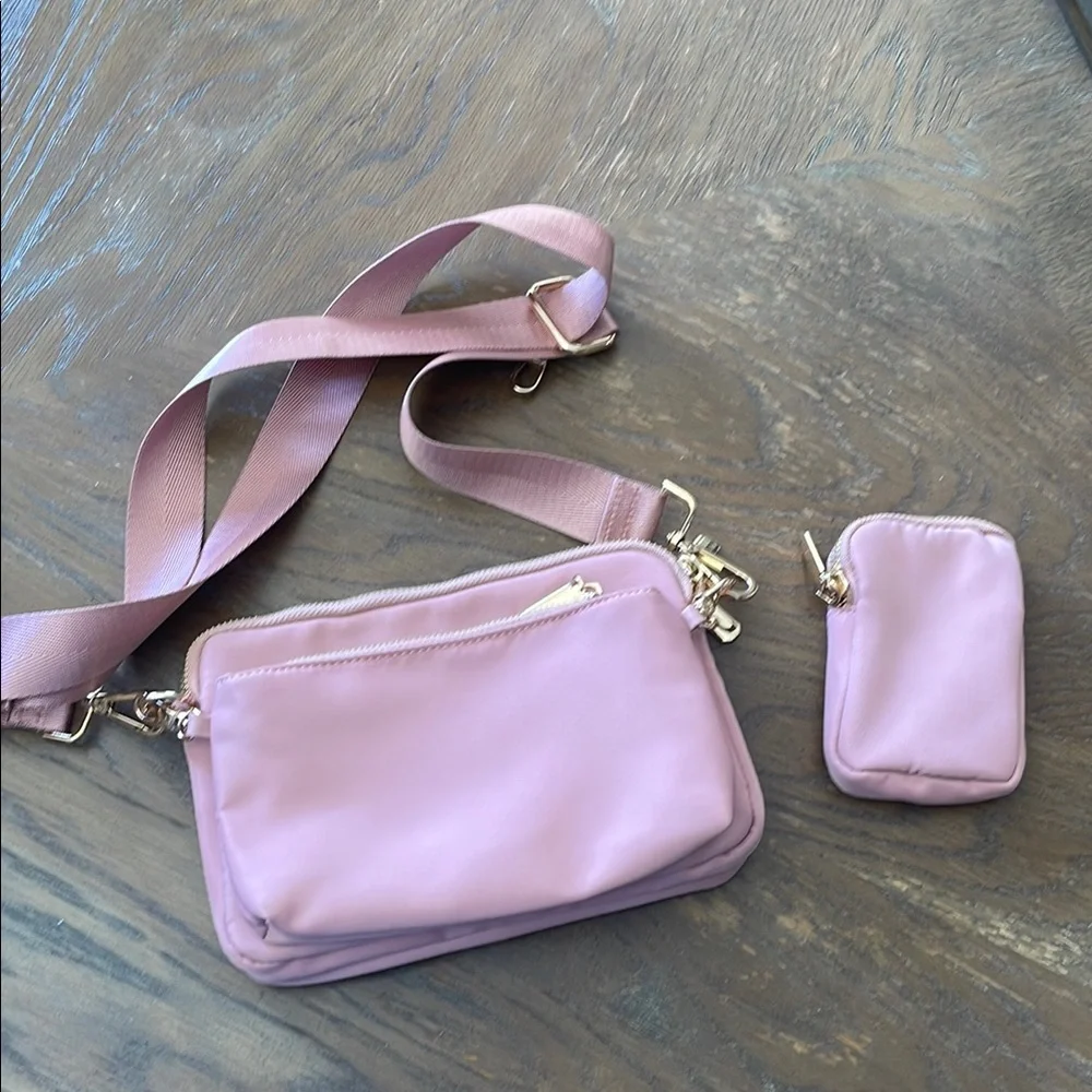 🆕❤️WOT Elegant Pink Crossbody Bag Set. - Picture 1 of 5